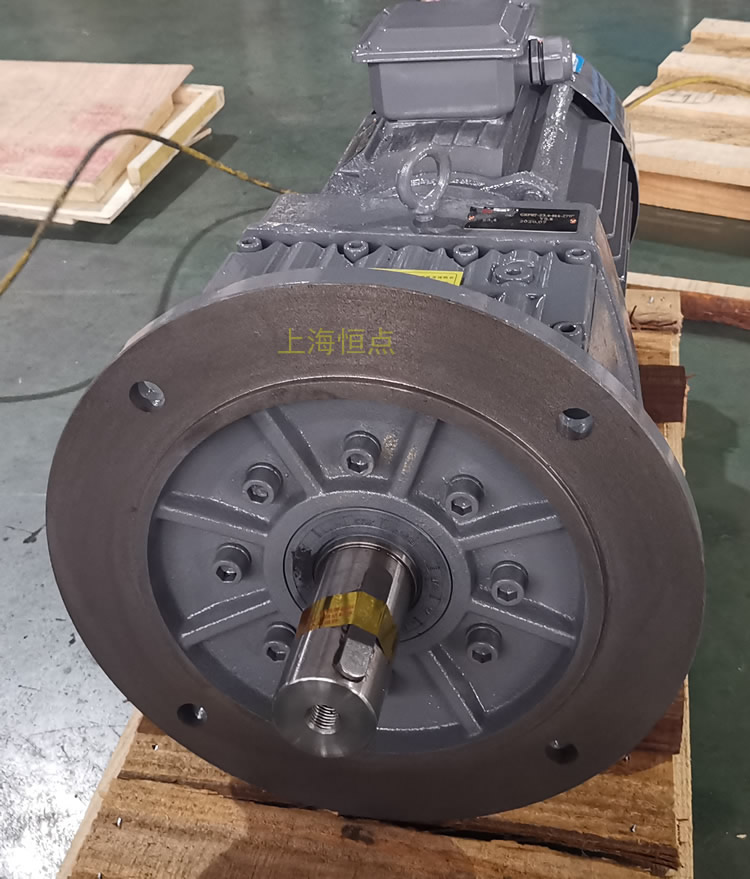 RF87減速機，立式安裝，輸入配電機，實物照片如下